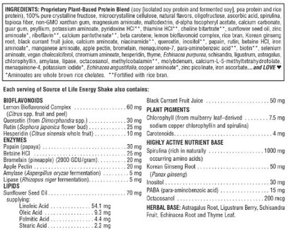 Source of Life Energy Shake 1.1lb by Nature's Plus