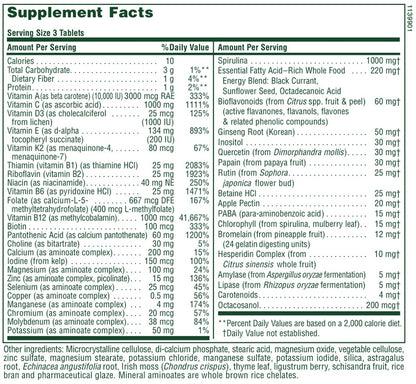 Source of Life Multivitamin No-Iron 180tabs by Nature's Plus