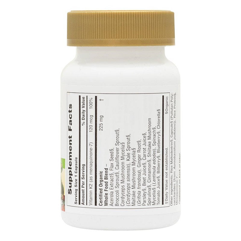 Source of Life Garden Vitamin K2 120mcg 60VegCaps by NaturesPlus