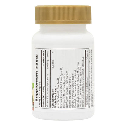 Source of Life Garden Vitamin K2 120mcg 60VegCaps by NaturesPlus
