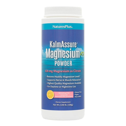 KalmAssure Magnesium Powder Pink Lemonade by NaturesPlus