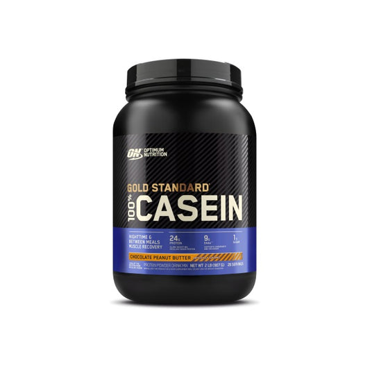 Gold Standard Casein Chocolate PB 2lb by Optimum Nutrition