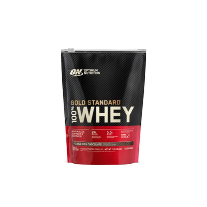 Gold Standard Whey Double Rich Chocolate 1lb by Optimum Nutrition