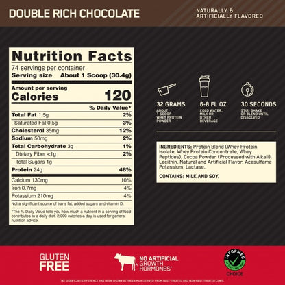Gold Standard Whey Double Rich Chocolate 5lb by Optimum Nutrition