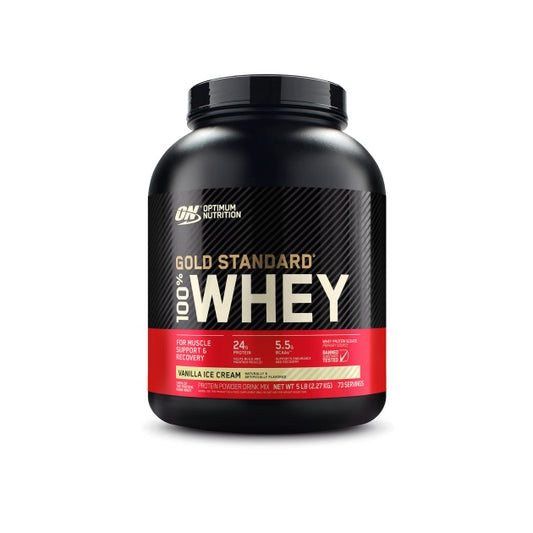 Gold Standard Whey Vanilla Ice Cream 5lb by Optimum Nutrition