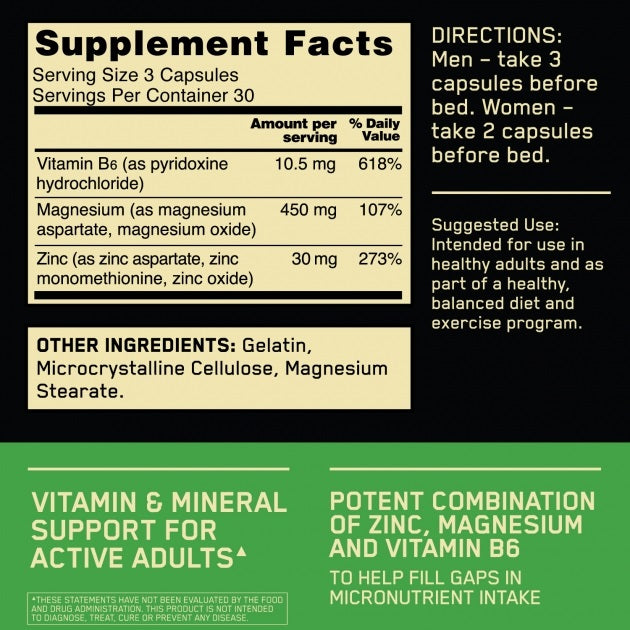 ZMA 90caps by Optimum Nutrition