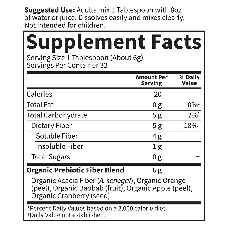 Dr. Formulated Prebiotic Fiber Unflavored 5g by Garden of Life