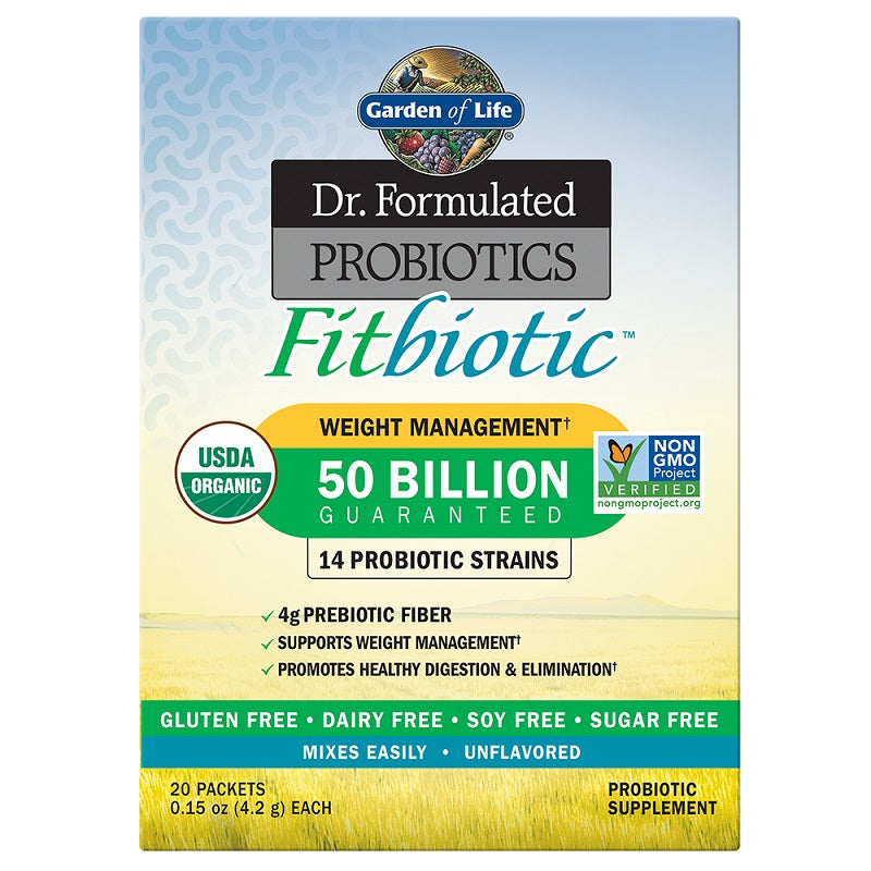 Dr. Formulated Fitbiotic Probiotics Unflavored by Garden of Life