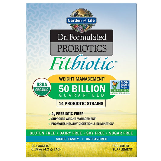 Dr. Formulated Fitbiotic Probiotics Unflavored by Garden of Life
