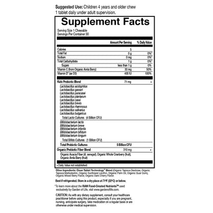 Dr. Formulated Probiotics Kids+ Berry Cherry by Garden of Life