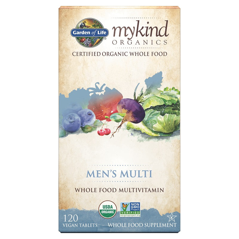 mykind Organics Men's Multi 120tabs by Garden of Life