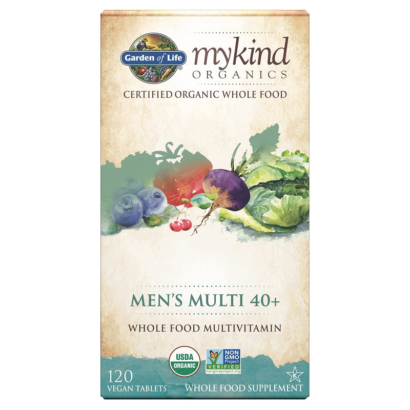 mykind Organics Men's Multi 40+ 120tabs by Garden of Life