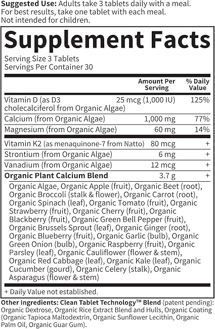 Orgaincs Plant Calcium Tablets by Garden of Life