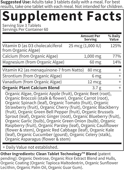 Orgaincs Plant Calcium Tablets by Garden of Life