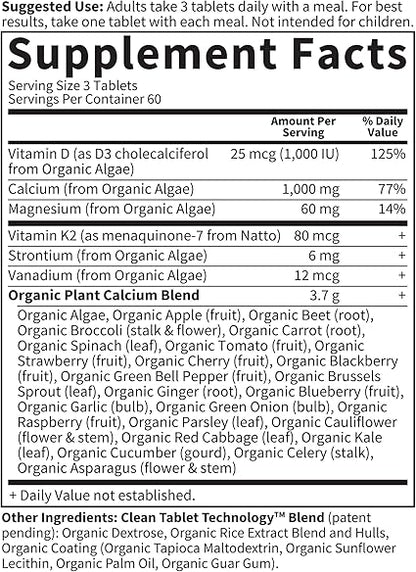 Orgaincs Plant Calcium Tablets by Garden of Life