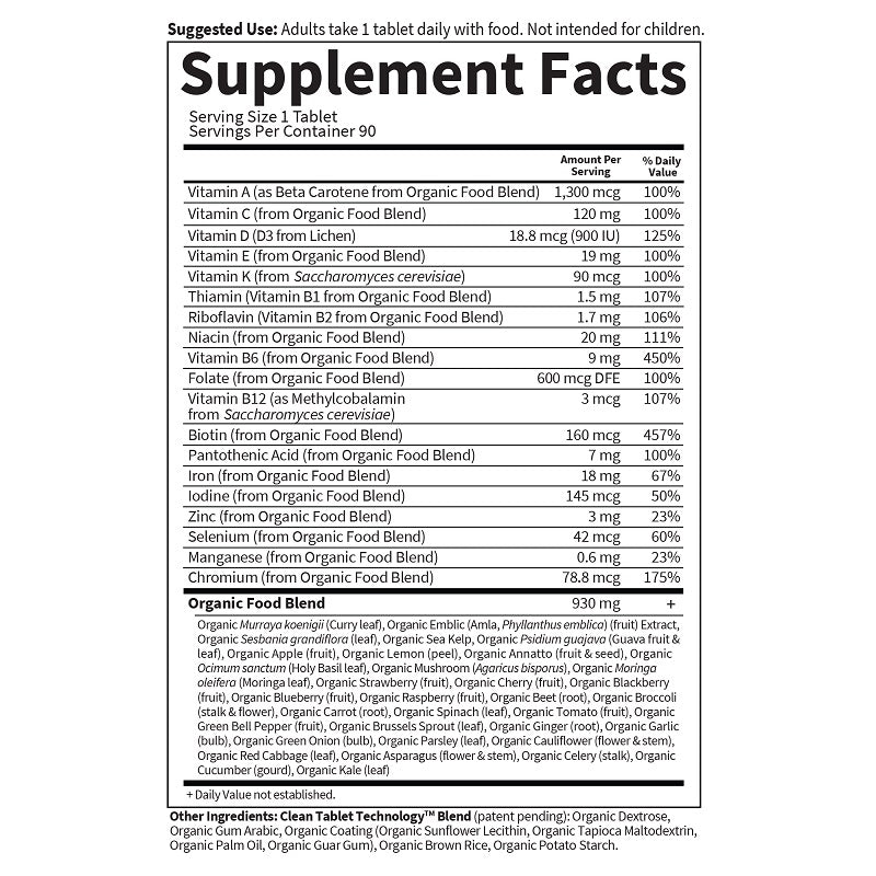 Organics Prenatal Multi Once Daily Tablets by Garden of Life