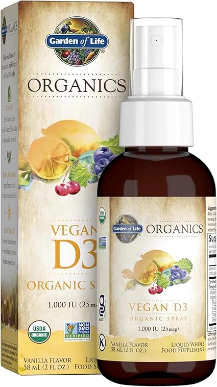 Organics Vitamin D3 Spray by Garden of Life