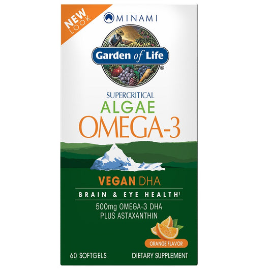 Algae Omega-3 Vegan DHA Softgels by Garden of Life