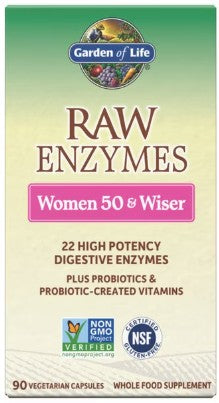 RAW Enzymes Women 50 & Wiser by Garden of Life
