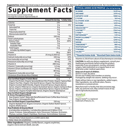 RAW Fit Vanilla 1lb by Garden of Life