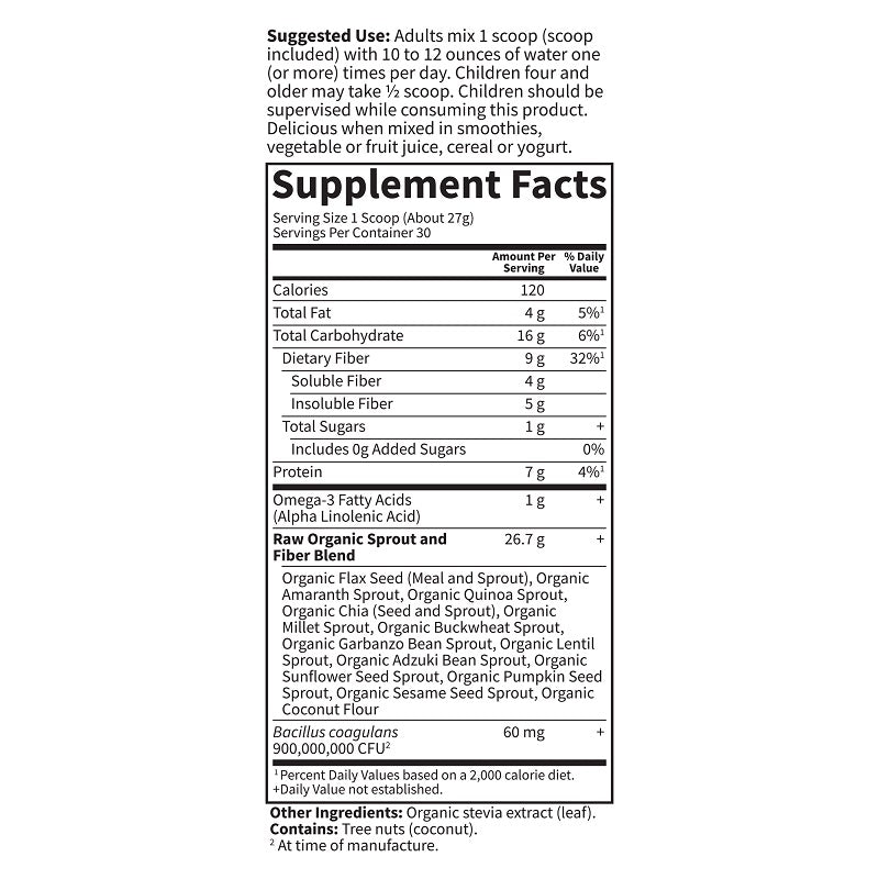 RAW Fiber 803g by Garden of Life