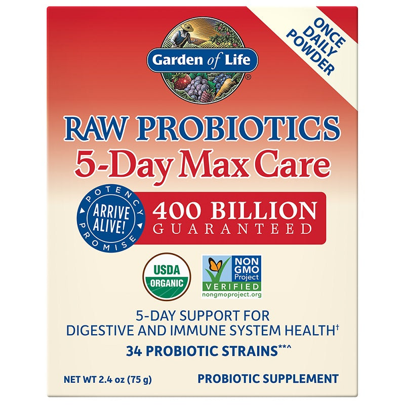 RAW Probiotics 5-Day Max Care by Garden of Life