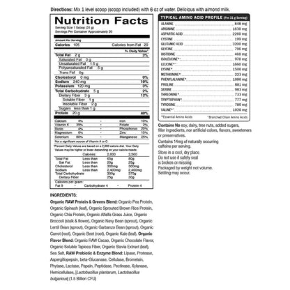 RAW Protein & Greens Chocolate by Garden of Life