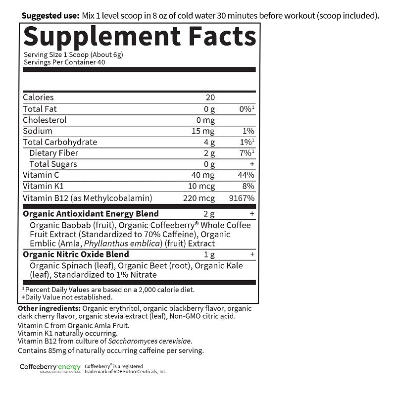 Sport Energy + Focus Sugar Free by Garden of Life