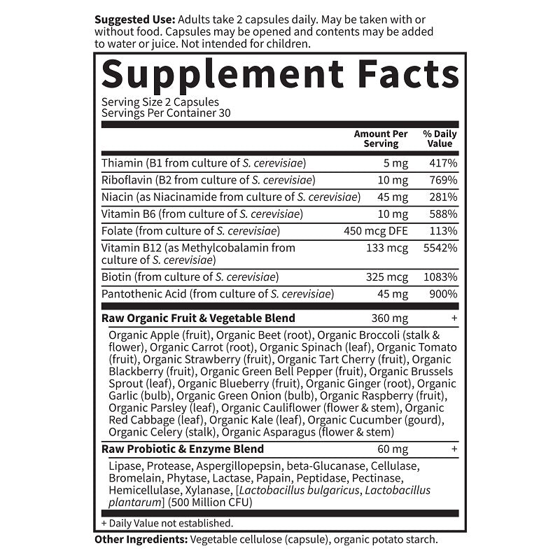 Vitamin Code B-Complex 60caps by Garden of Life