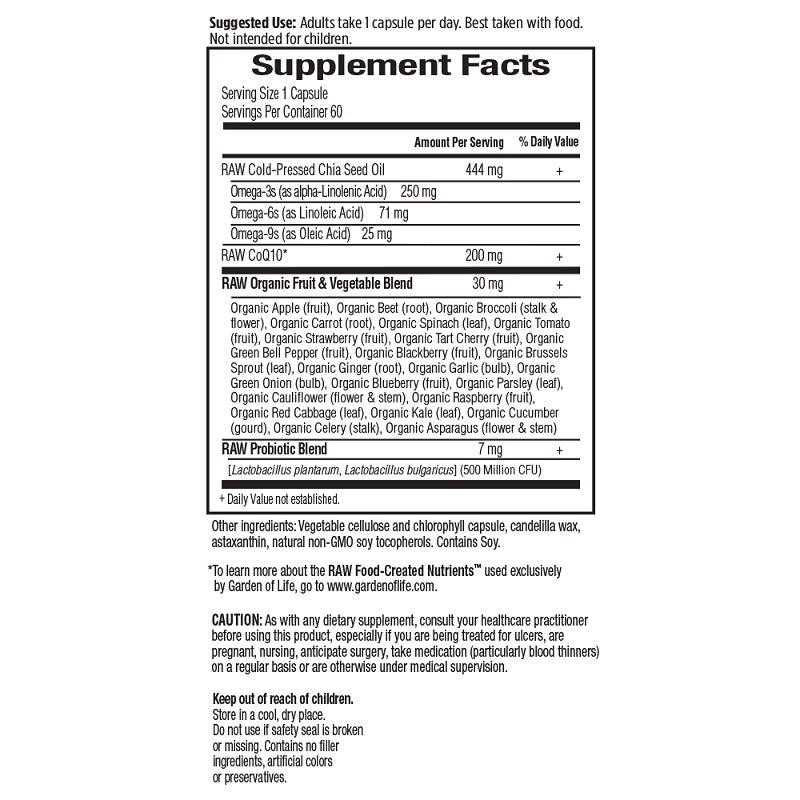 Vitamin Code RAW CoQ10 by Garden of Life