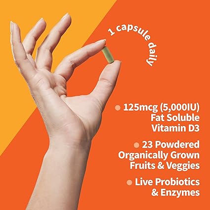 Vitamin Code Raw D3 5,000 IU 60VegCaps by Garden of Life