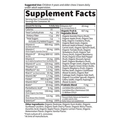 Vitamin Code Kids Multi 60 Chewables by Garden of Life