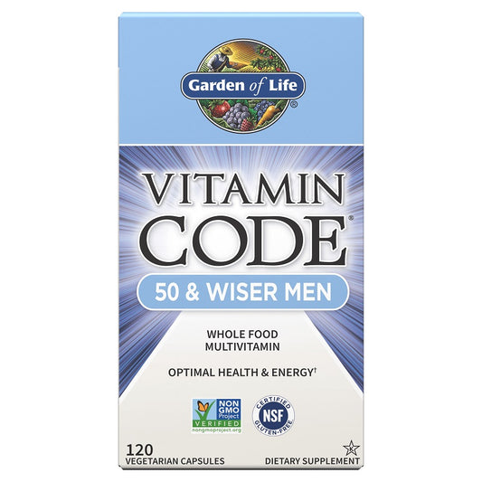 Vitamin Code Men 50 & Wiser 120VegCaps by Garden of Life
