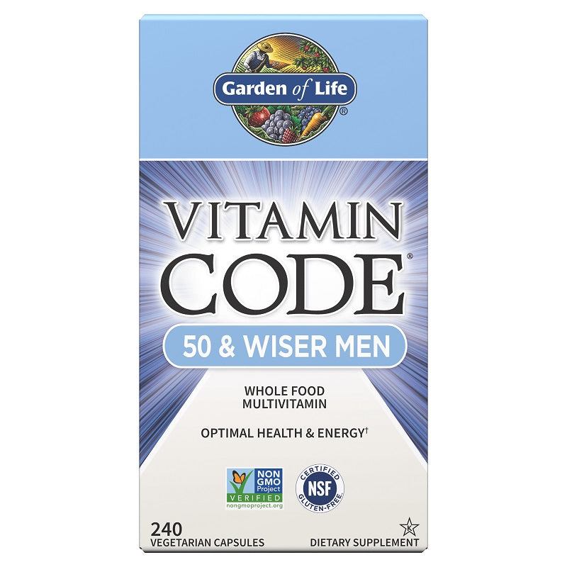 Vitamin Code Men 50 & Wiser 240VegCaps by Garden of Life