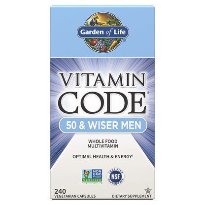 Vitamin Code Men 50 & Wiser 240VegCaps by Garden of Life