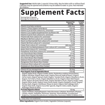 Vitamin Code RAW Prenatal 90VegCaps by Garden of Life