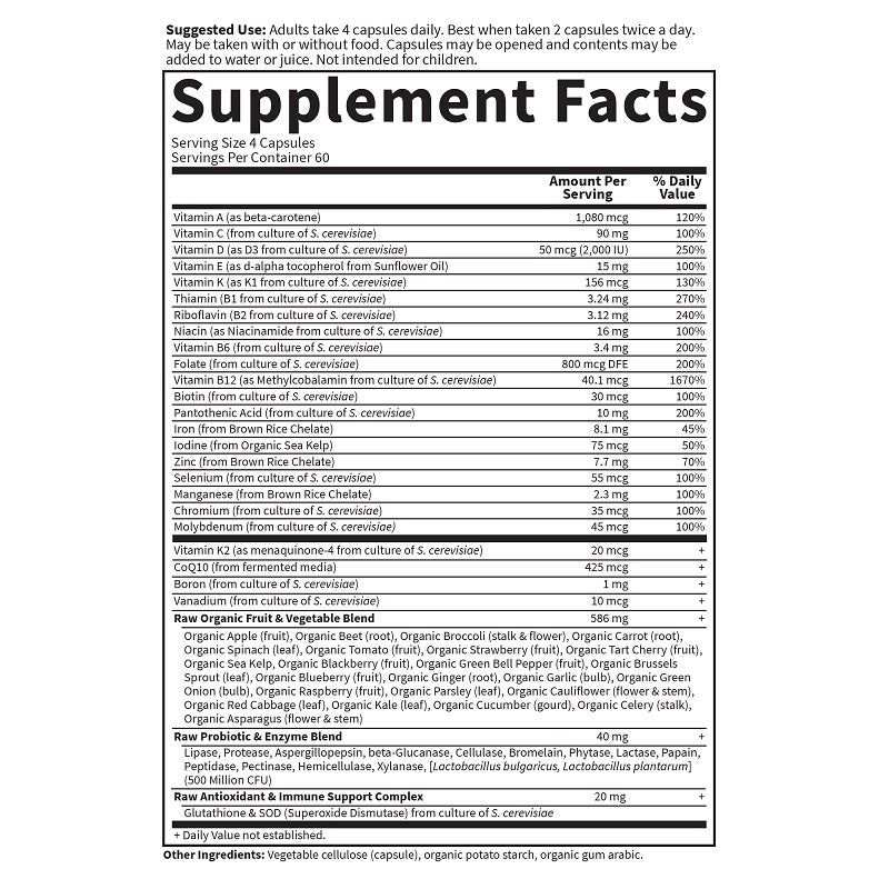 Vitamin Code Women 240VegCaps by Garden of Life