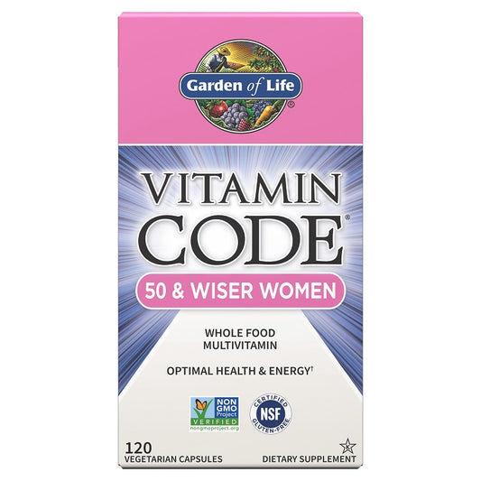 Vitamin Code Women 50 & Wiser 120VegCaps by Garden of Life