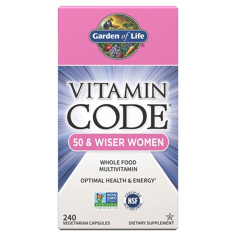 Vitamin Code Women 50 & Wiser 240VegCaps by Garden of Life