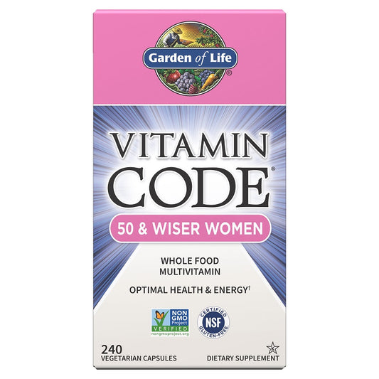 Vitamin Code Women 50 & Wiser 240VegCaps by Garden of Life