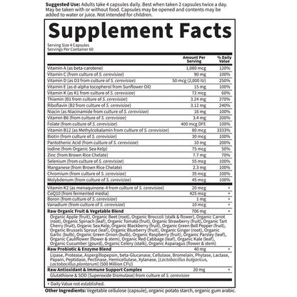 Vitamin Code Women 50 & Wiser 240VegCaps by Garden of Life