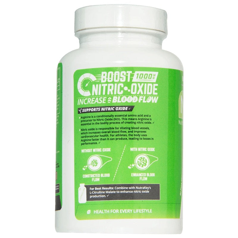 Arginine 500mg 100caps by Nutrakey