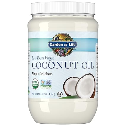 Raw Organic Extra Virgin Coconut Oil by Garden of Life