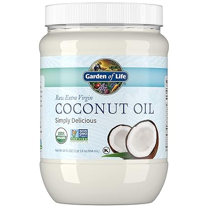 Raw Organic Extra Virgin Coconut Oil by Garden of Life
