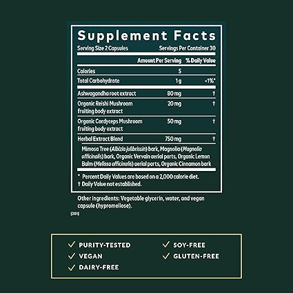 Adrenal Health Nightly Restore Liquid Caps by Gaia Herbs