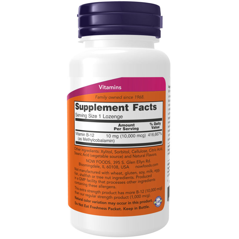 Methyl B-12 10,000mcg 60 Lozenges by Now