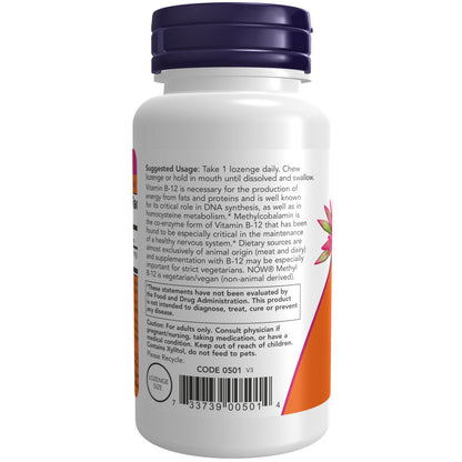 Methyl B-12 10,000mcg 60 Lozenges by Now