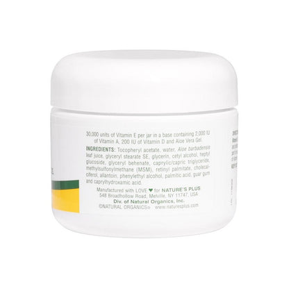 Vitamin E Cream 30,000 IU 2.2oz by NaturesPlus