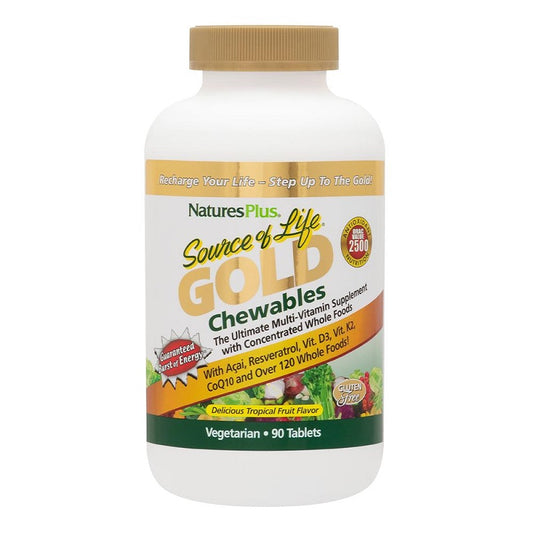 Source of Life Gold Multivitamin 90 Chewables by NaturesPlus