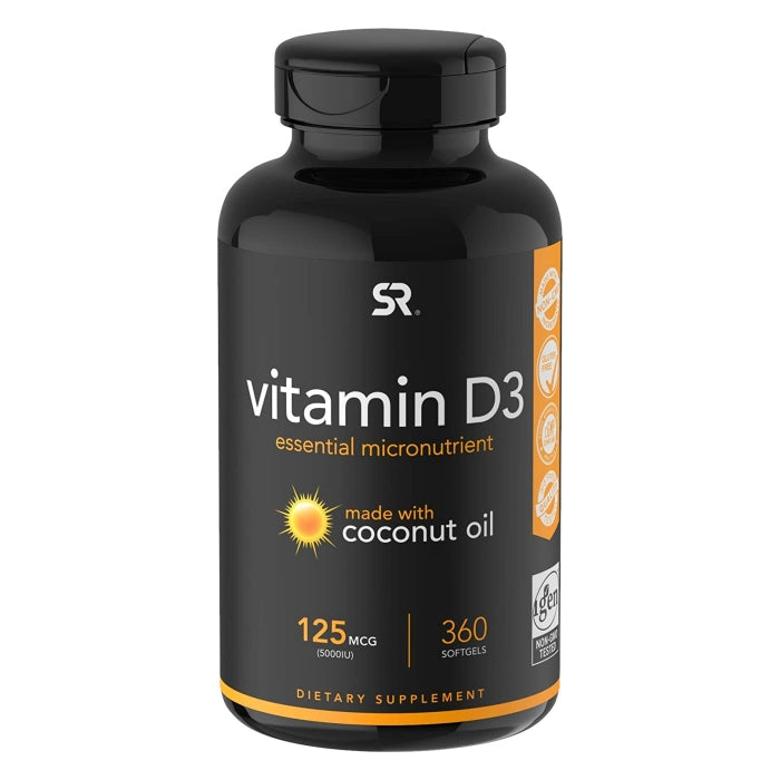 Vitamin D3 5,000 IU 360sg by Sports Research